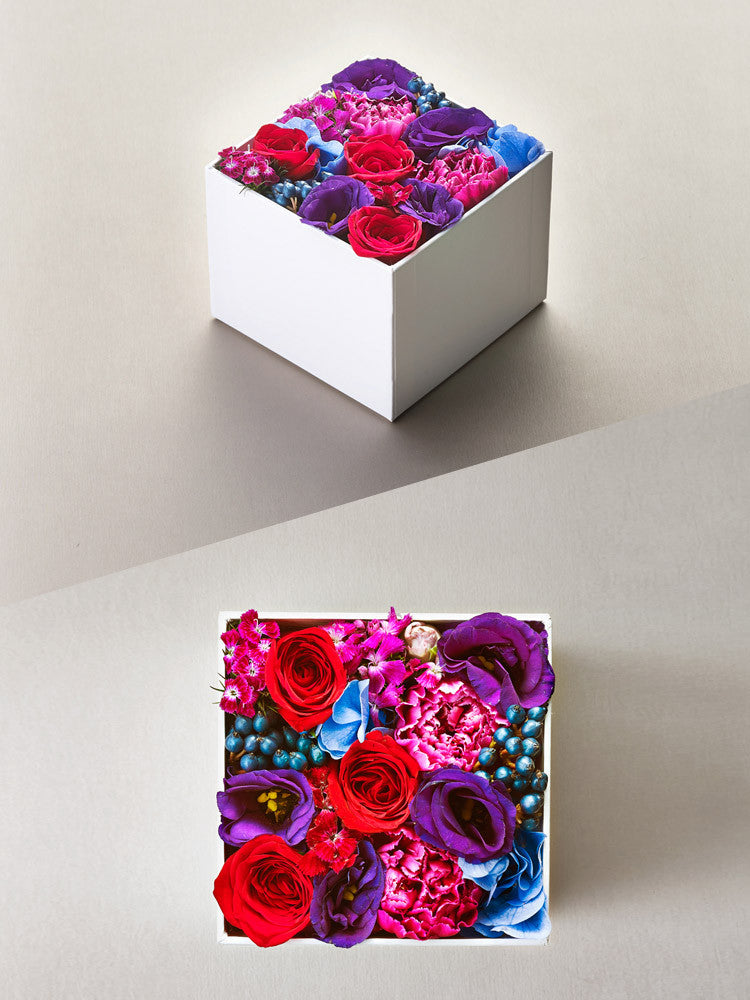 Floral Box S - Pink and Purple