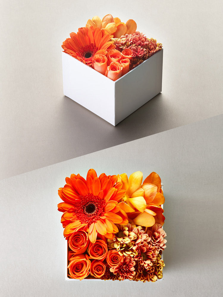 Floral Box S - Orange