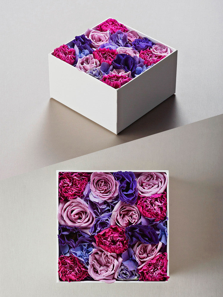 Floral Box M - Purple