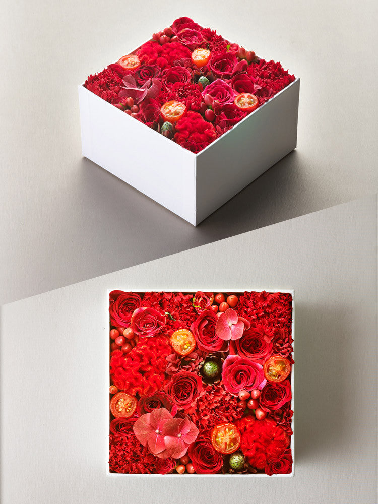 Floral Box M - Red Tomato