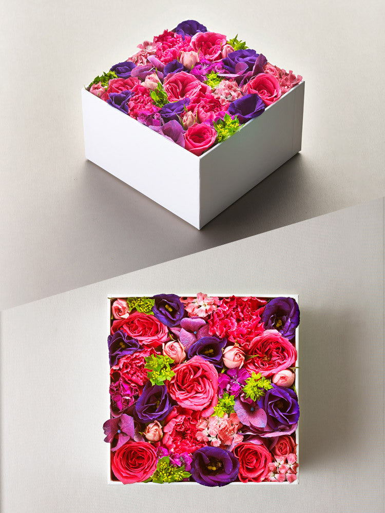 Floral Box M - Pink and Purple