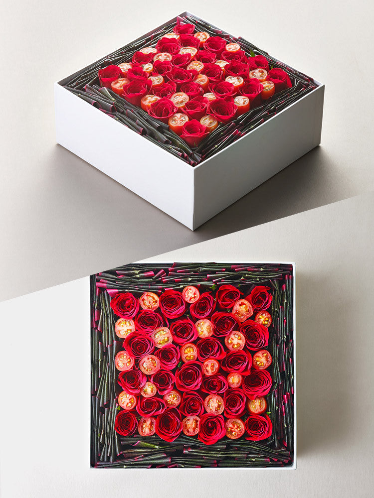 Floral Box L - Red Tomato