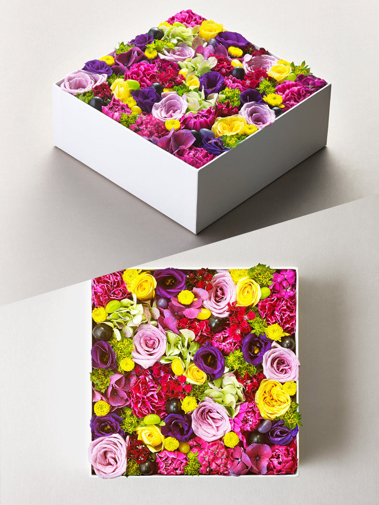 Floral Box L - Purple Mix